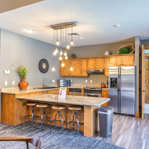 clubhouse kitchen area